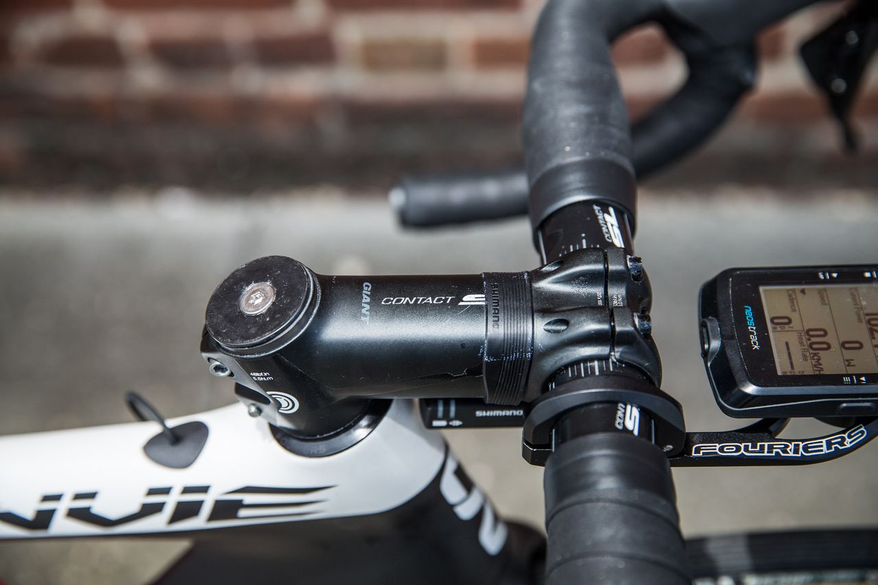 The Giant Contact SL stem in 100mm with a -20 drop