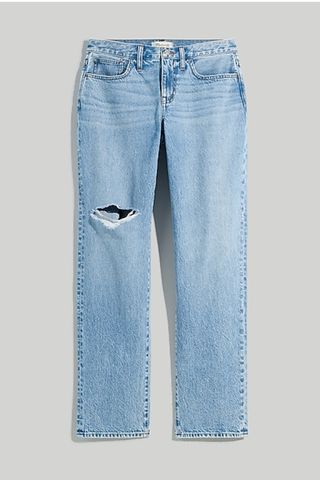 Madewell Low-Rise Baggy Straight Jeans in Heresford Wash