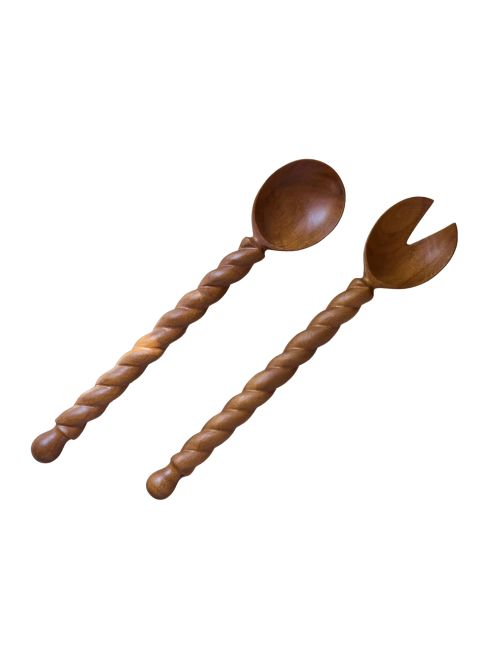 Braided Wood Salad Servers (set of 2) by Sarah Sherman Samuel
