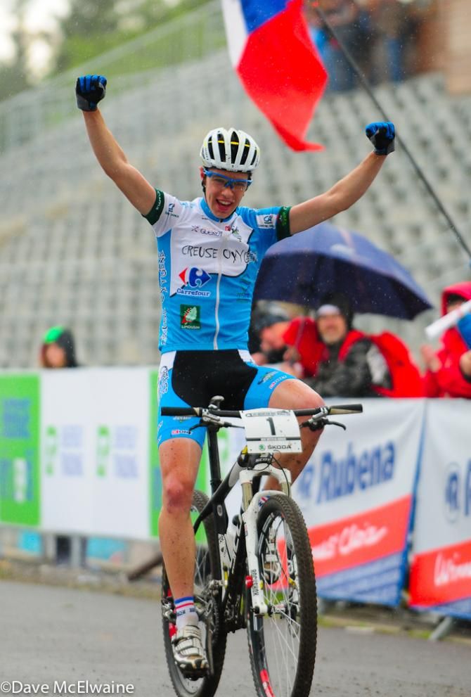 French rider Raphael Gay (Creuse Oxygene) takes the junior men's World Cup