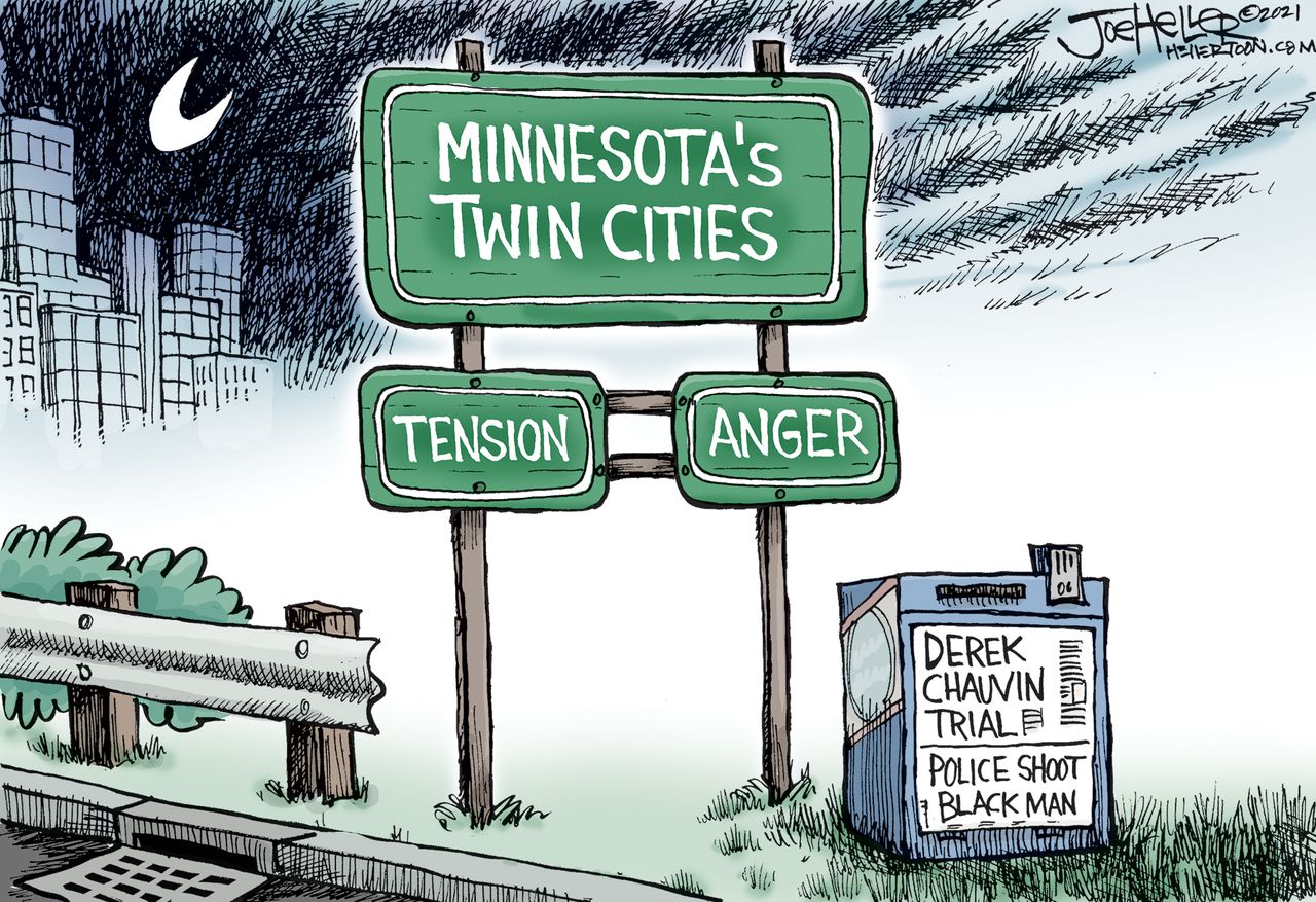 Editorial Cartoon U.S. minnesota police shootings chauvin floyd