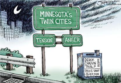 Editorial Cartoon U.S. minnesota police shootings chauvin floyd