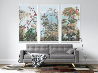 chinoiserie wallpaper panels