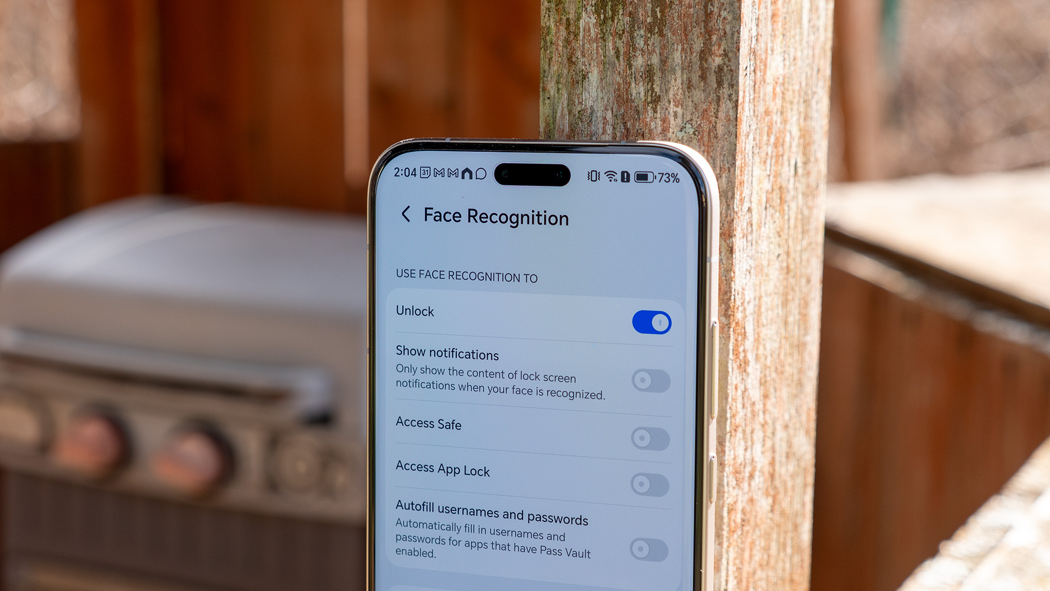 Configuring the biometric face unlock feature on the Honor Magic 8 Pro