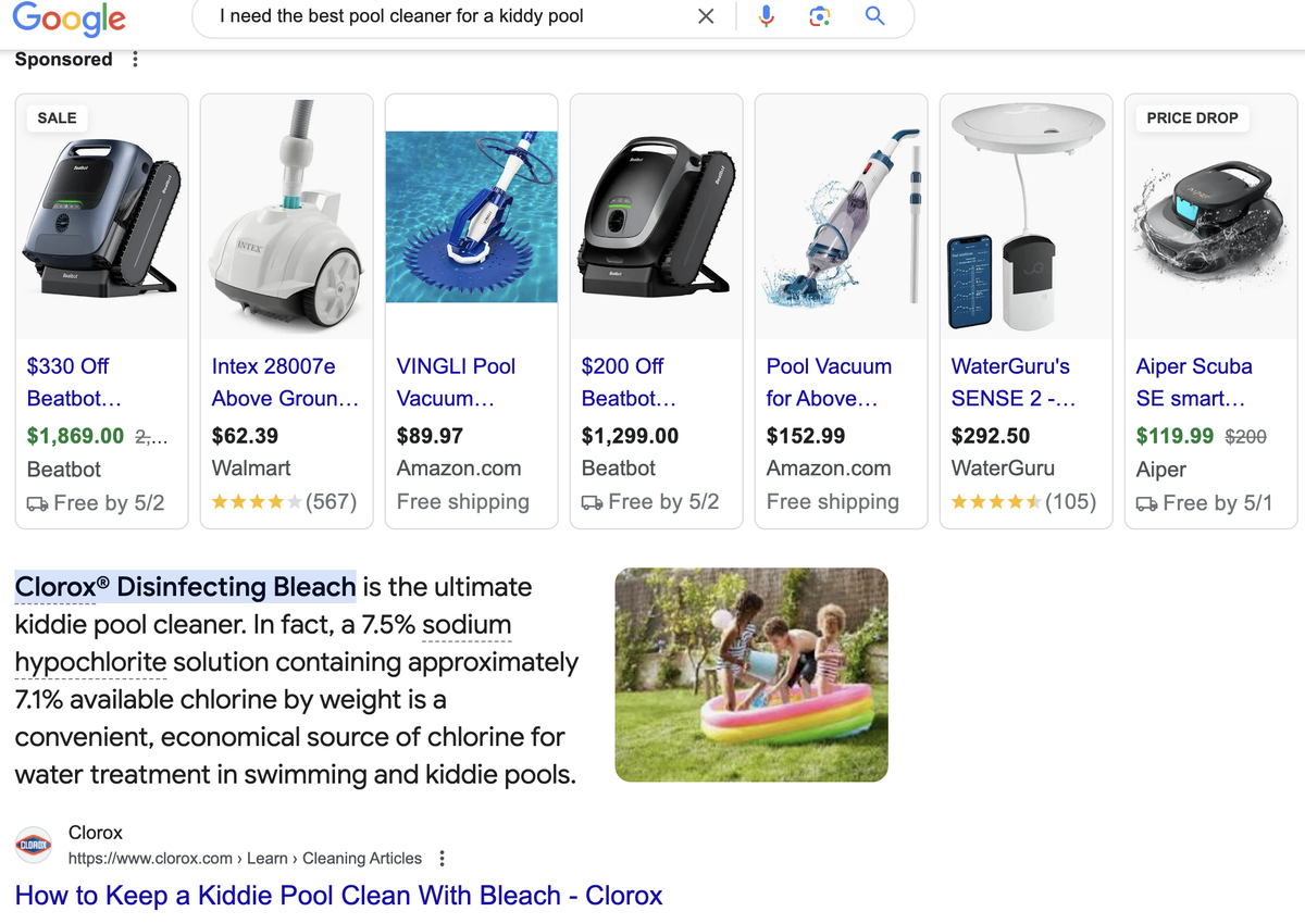 Bing vs Google