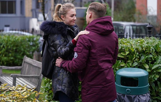 EastEnders Hunter Owen and Louise Mitchell