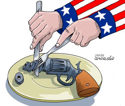 Editorial Cartoon World Gun Control