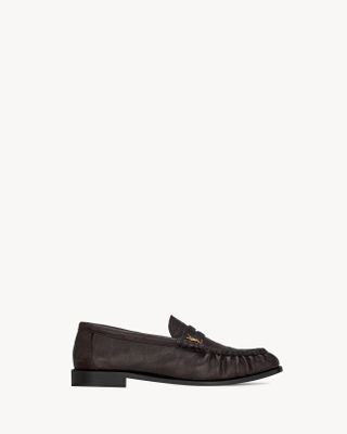 Saint Laurent, Le Loafer Penny Slippers in Eel