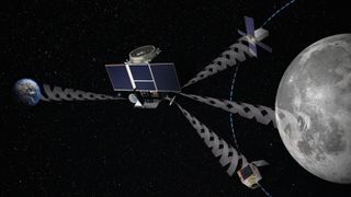 The Lunar Pathfinder mission, a collaboration between the European Space Agency and U.K. satellite company SSTL will test a novel receiver that will allow the spacecraft to determine its position in orbit around the moon using signals from constellations of navigation satellites orbiting Earth.