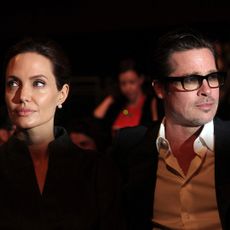 Angelina Jolie and Brad Pitt attend the Global Summit to End Sexual Violence in Conflict at ExCel on June 13, 2014 in London, England