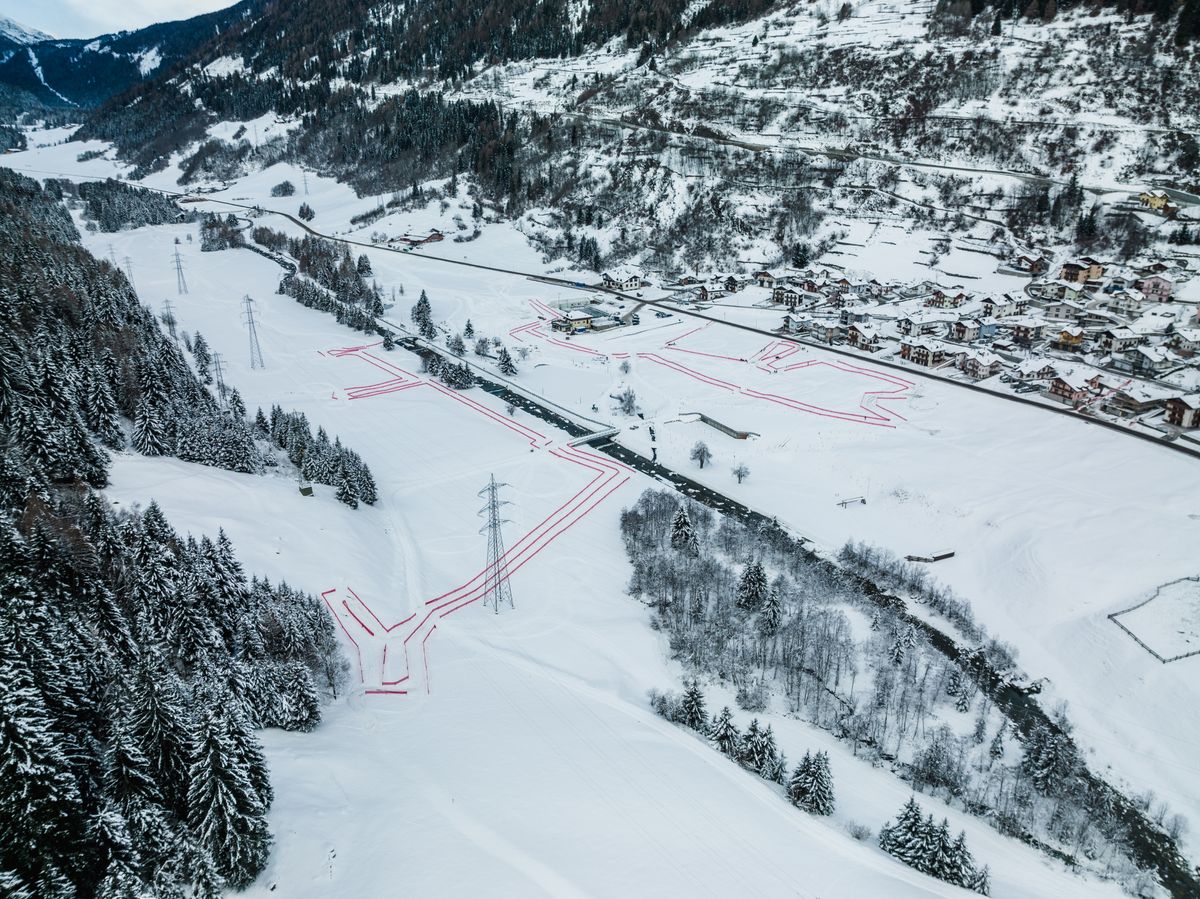 The Val di Sole is covered in snow