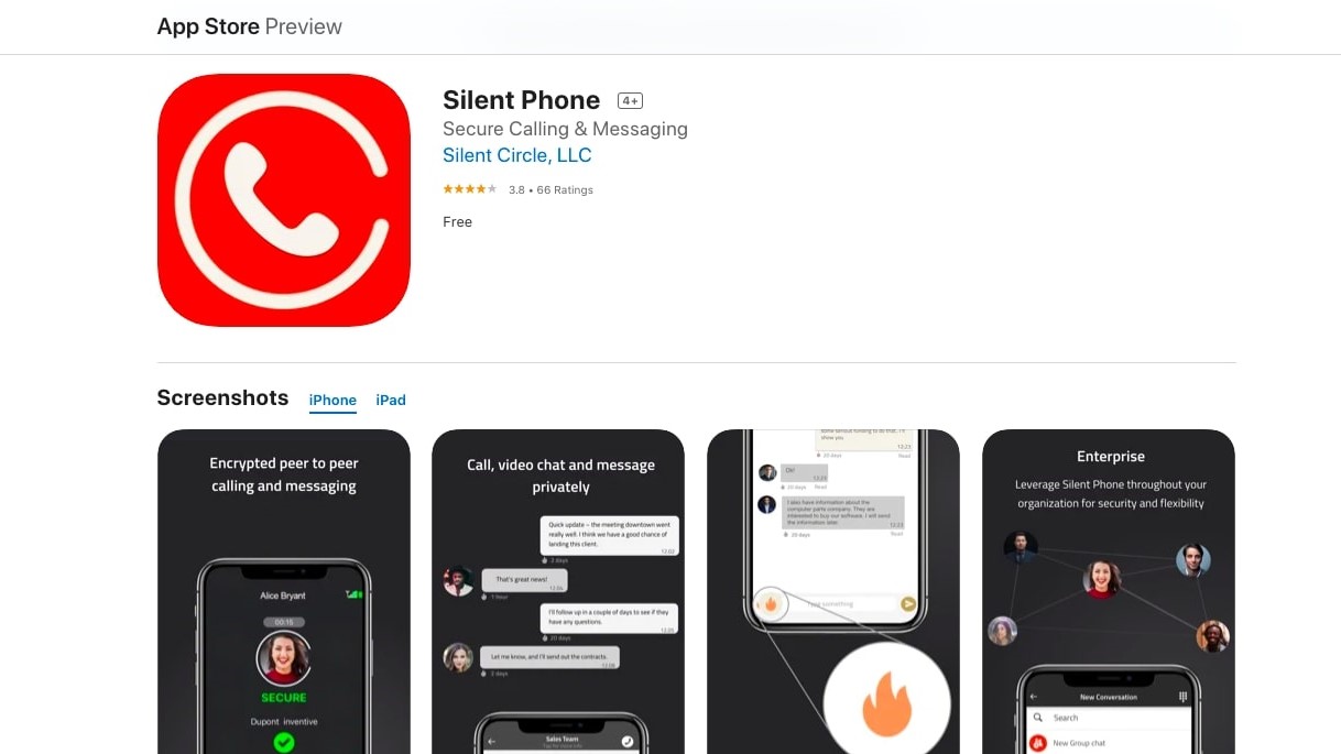 Silent Phone App