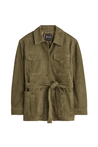 Madewell Belted Field Jacket in Suede (Was $625) 