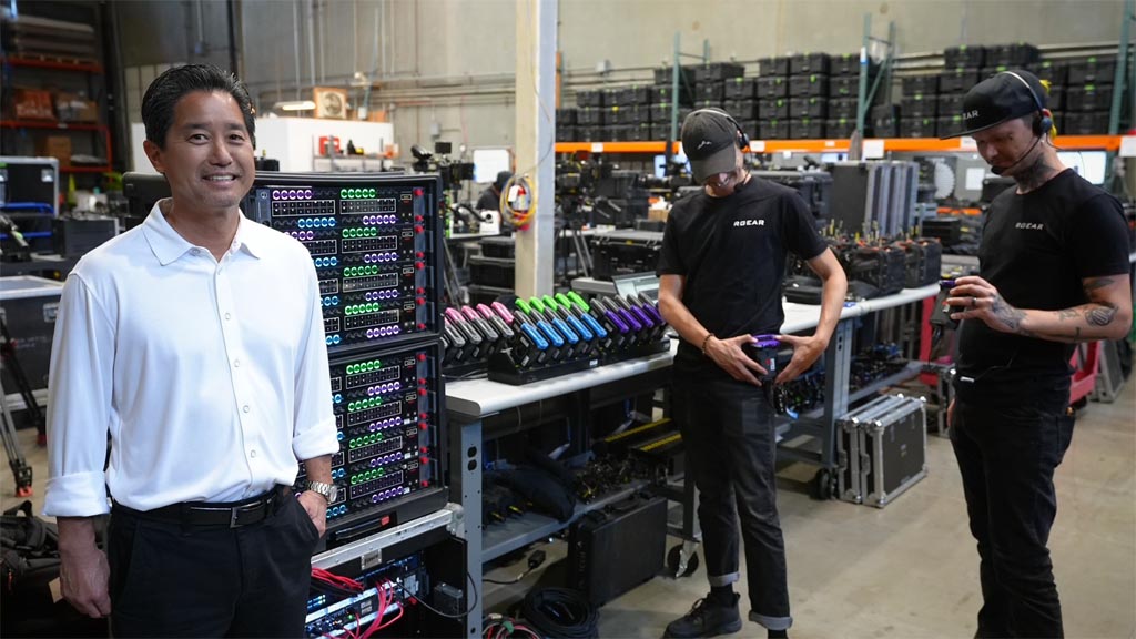 Gregg Kita (left) and his company set up production communications systems for major reality TV shows that often involved 15-20 ENG camera and audio crews covering 30 cast members. 