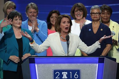 House Minority Leader Nancy Pelosi said that the white, non-college educated men of the Republican party are refusing to vote for Hillary Clinton for a few specific reasons.