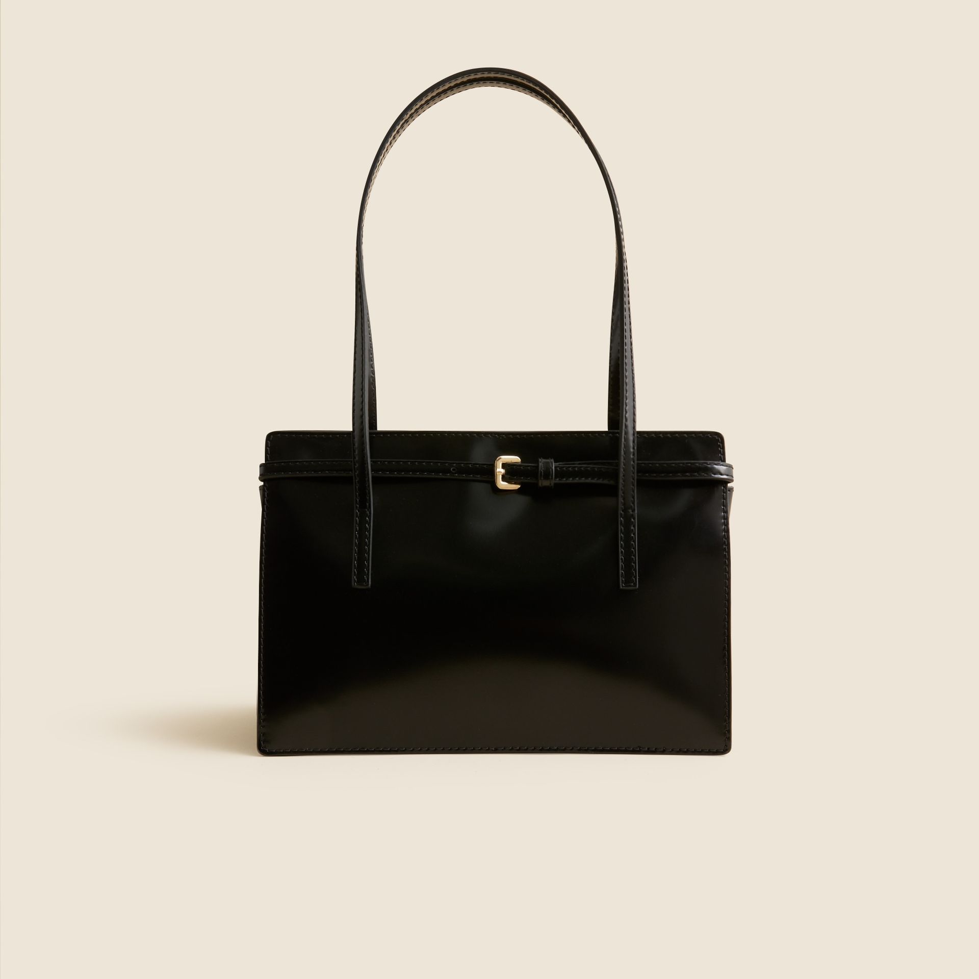 Edie Structured Shoulder Bag in Italian Leather