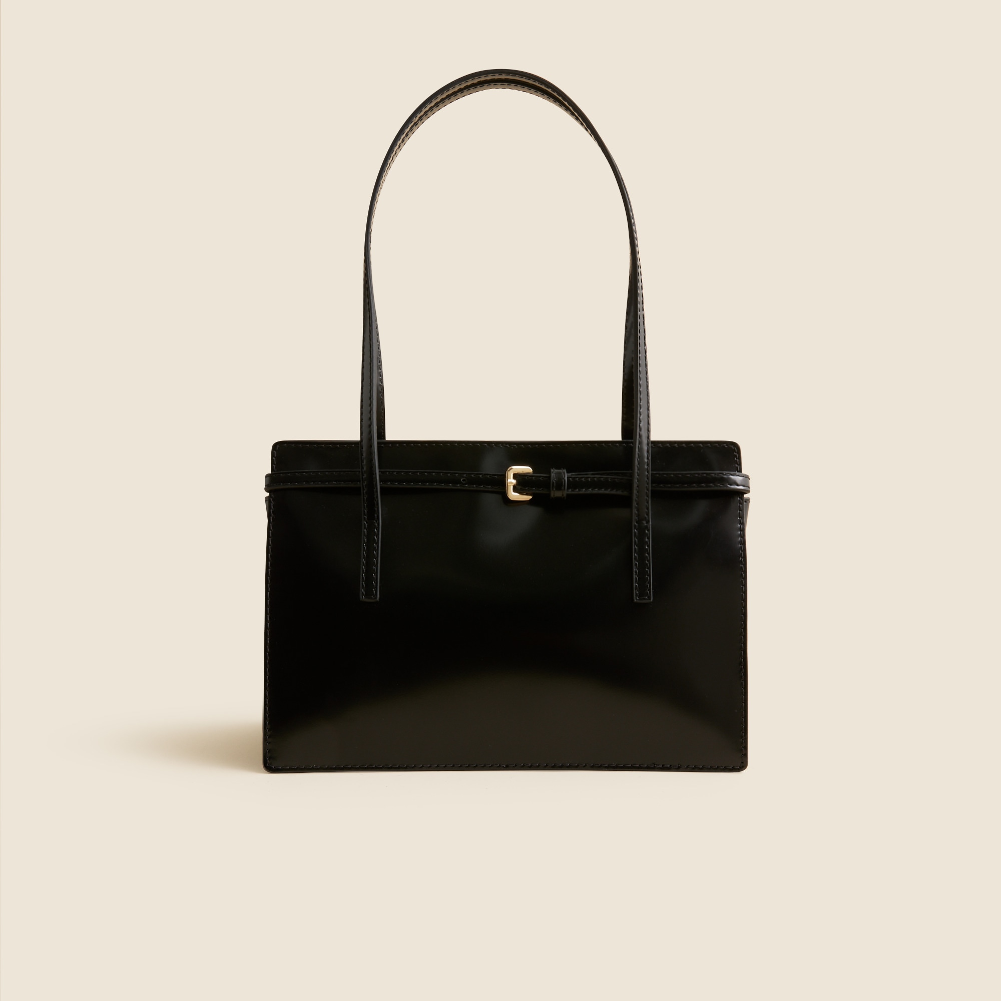Edie Structured Shoulder Bag in Italian Leather