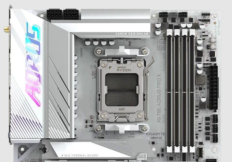 Gigabyte X670E Aorus Pro X motherboard review: Striking in white, with ...