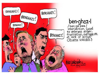 Editorial cartoon Benghazi