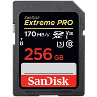 SanDisk Extreme PRO 256GB SDXC Memory Card: was £94.99 now £50.77 at Amazon