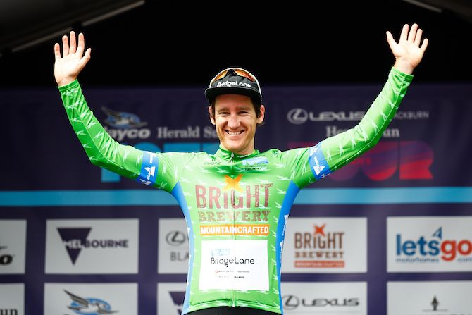 Team BridgeLane&rsquo;s Ben Hill was the winner of the green points jersey