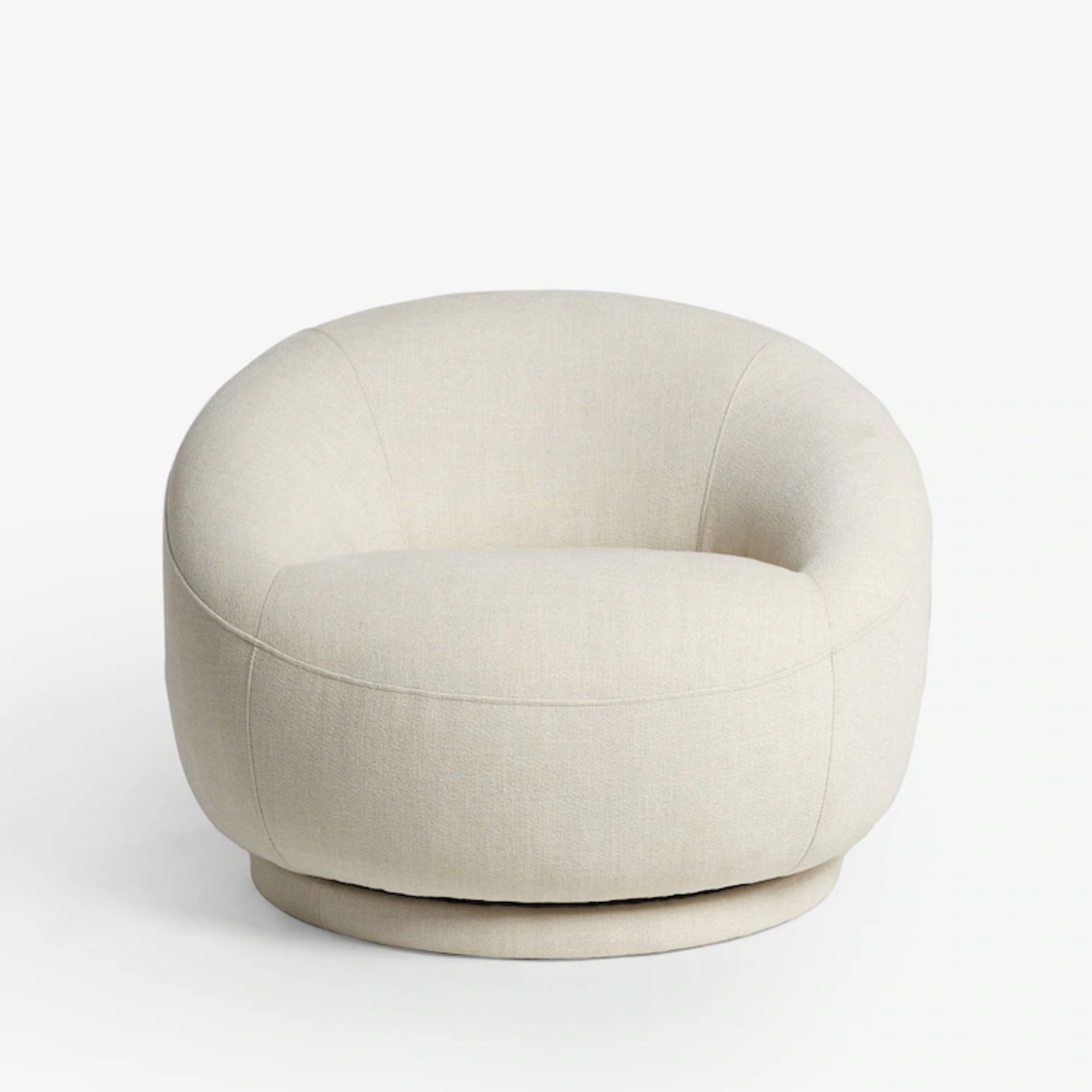 Next Brushed Weave Oyster Hague Swivel Accent Chair