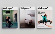Three newsstand covers for October 2022 Wallpaper* magazine