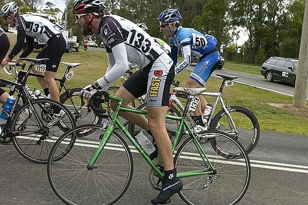 Ben Fleming (Lakes Oil) on his Slant 6 Llewelyn frame during stage four.