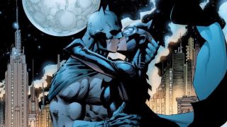 Batman and Catwoman kiss in Hush comic