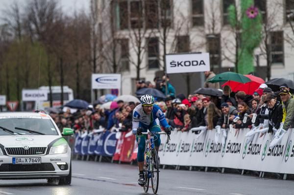 Jan Barta (Team NetApp) rides solo to the win in Rund um K&ouml;ln