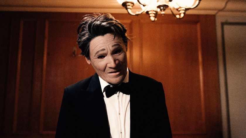 President&#039;s frontman in an unsettling human mask