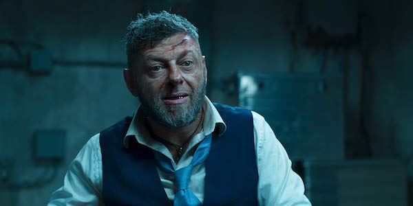 Andy Serkis as Klaue in Black Panther