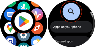 Open Google Play and search for Google Assistant on Galaxy Watch 5