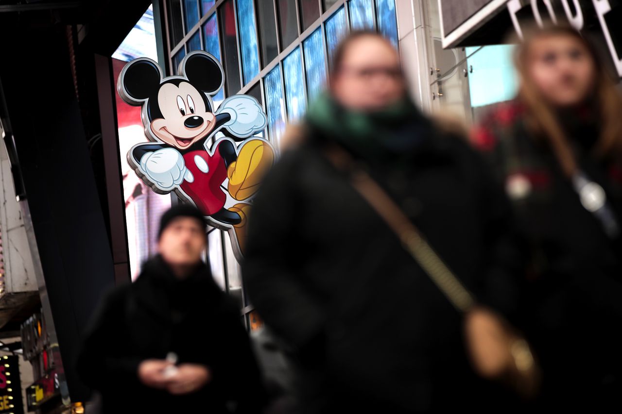 The Disney Store in Times Square.