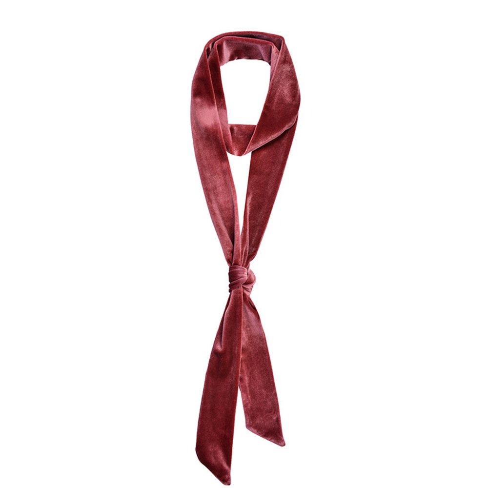 CHICOMP, Vintage Velvet Skinny Scarf
