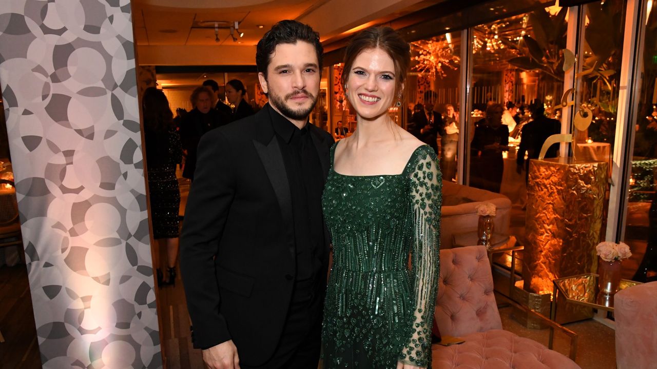 Kit Harington and Rose Leslie attend HBO&#039;s Official 2020 Golden Globe Awards After Party on January 05, 2020 in Los Angeles, California