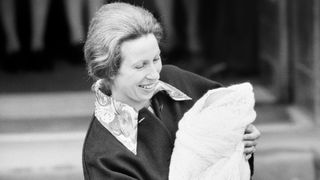 Her Royal Highness Anne leaves St Mary's Hospital in Paddington, London, after the birth of her baby daughter Princess Zara, 18th May 1981.