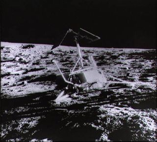 NASA's unmanned Surveyor spacecraft photographically mapped the moon's surface in the mid-1960s to determine whether the lunar terrain was hospitable enough to land humans. This photograph of Surveyor 3 was taken during the Apollo 12 mission in 1969, duri