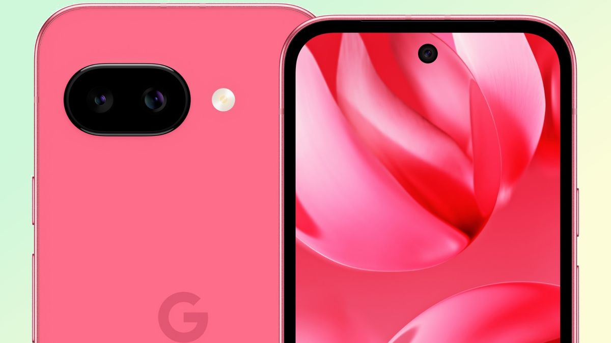 close-up on cameras in a leaked Google Pixel 9a render