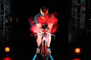 Eddy Merckx Cycles ETT testing inside a Lexus wind tunnel