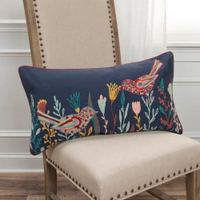 Embroidered Cotton Throw Pillow&nbsp;| Was $43.99, now $30.79