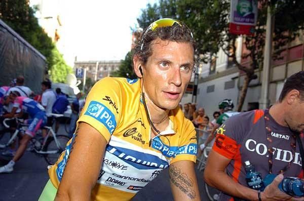 Pozzato lost the jersey but not his tattoo