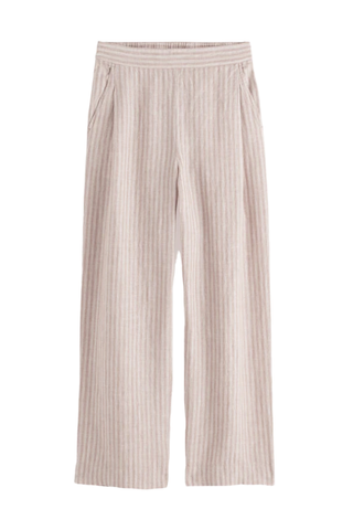 Madewell Pull-On Straight Crop Pants in 100% Linen