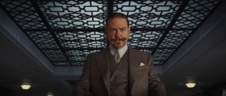 Kenneth Branagh stands commandingly as Poirot in Death on the Nile.