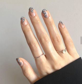 mummy bandage nail art