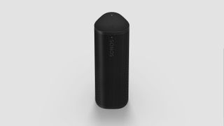 Sonos Roam 2 in black on a grey background