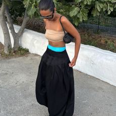 @hannamw wearing a genie pants outfit in 2025. 