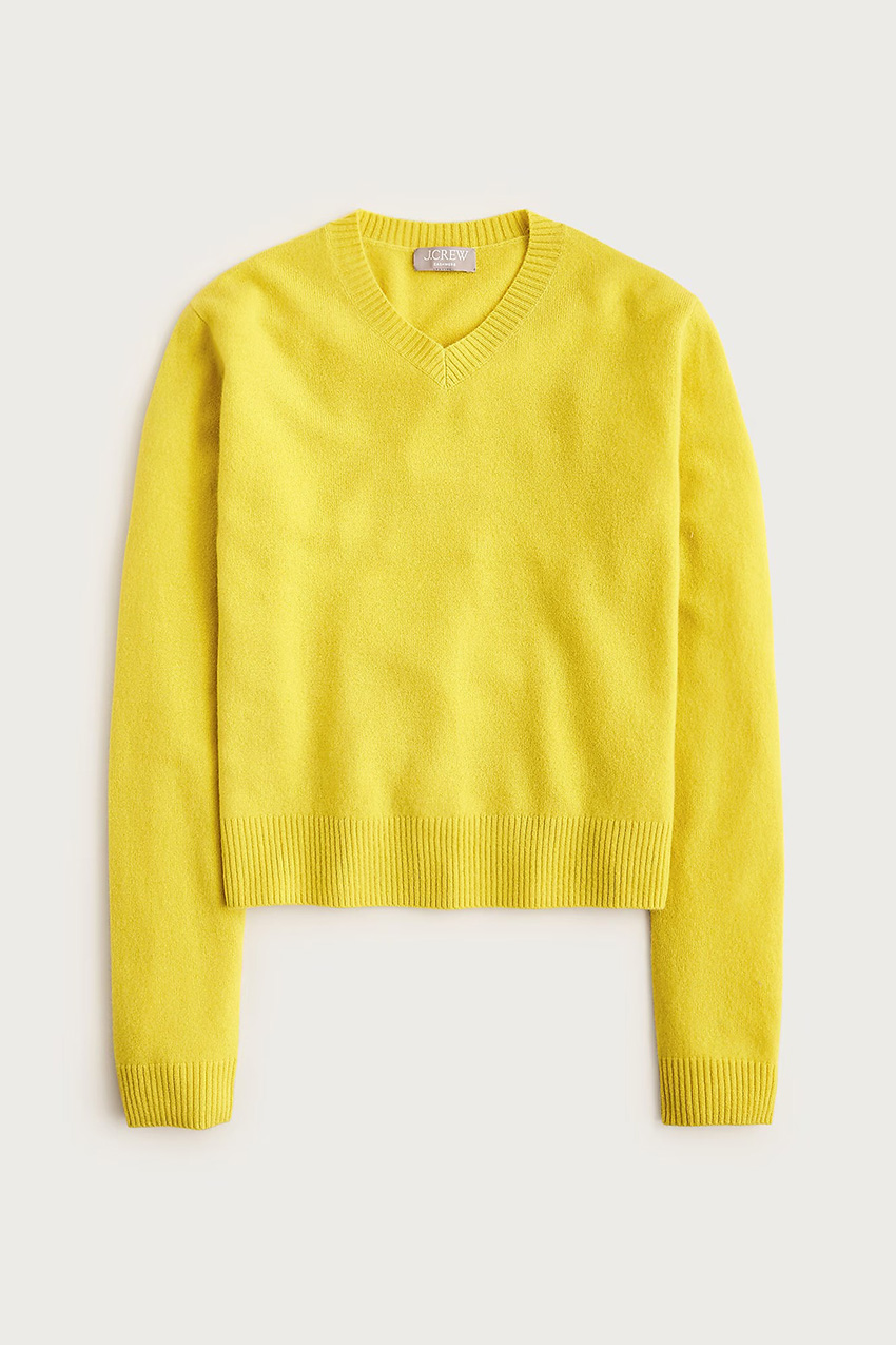 Cashmere High V-Neck Sweater