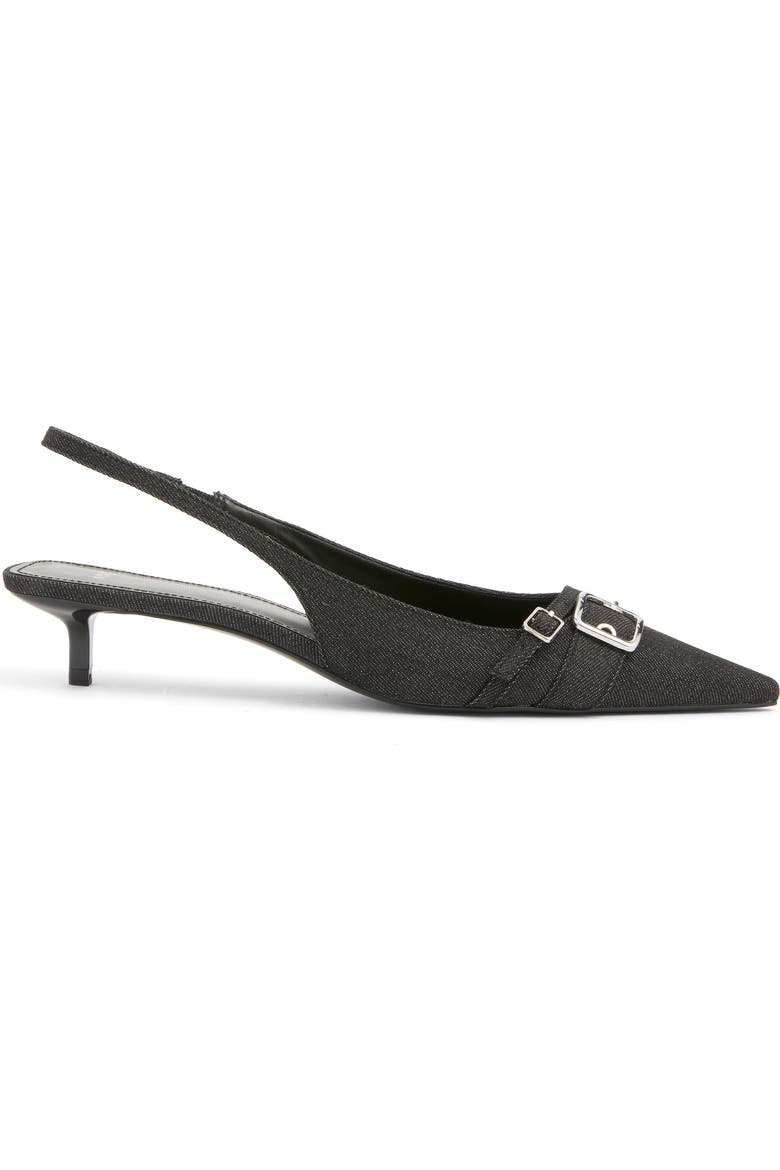 Mecha Kitten Heel Pointed Toe Pump