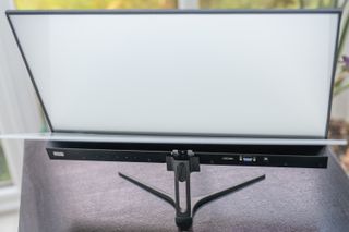 An Eazeye monitor sitting on a desk